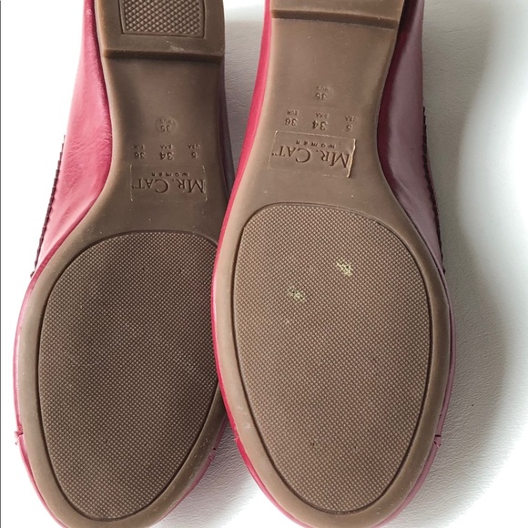 Flat Burgundy Shoes - Mr. Cat - Picture 2 of 5